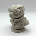 Tượng Bán Thân Thằn Lằn Steampunk (Steampunk Lizard Bust) - Thumbnail 5