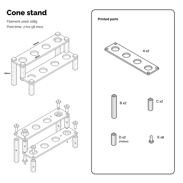 Kệ trưng bày cone (Cone stand) - Image 4
