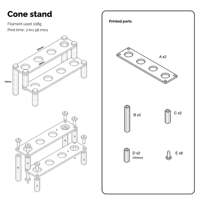 Kệ trưng bày cone (Cone stand)