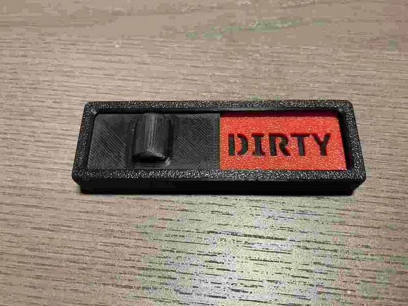 Bảng trượt báo sạch/bẩn cho máy rửa chén - Image 1