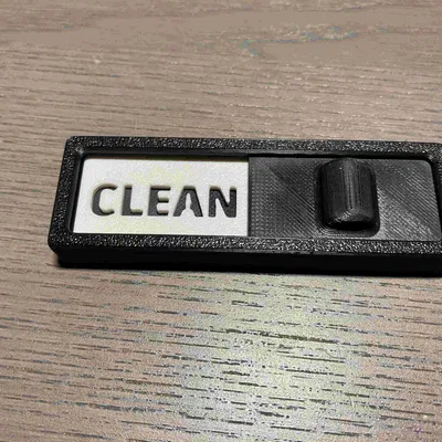 Bảng trượt báo sạch/bẩn cho máy rửa chén