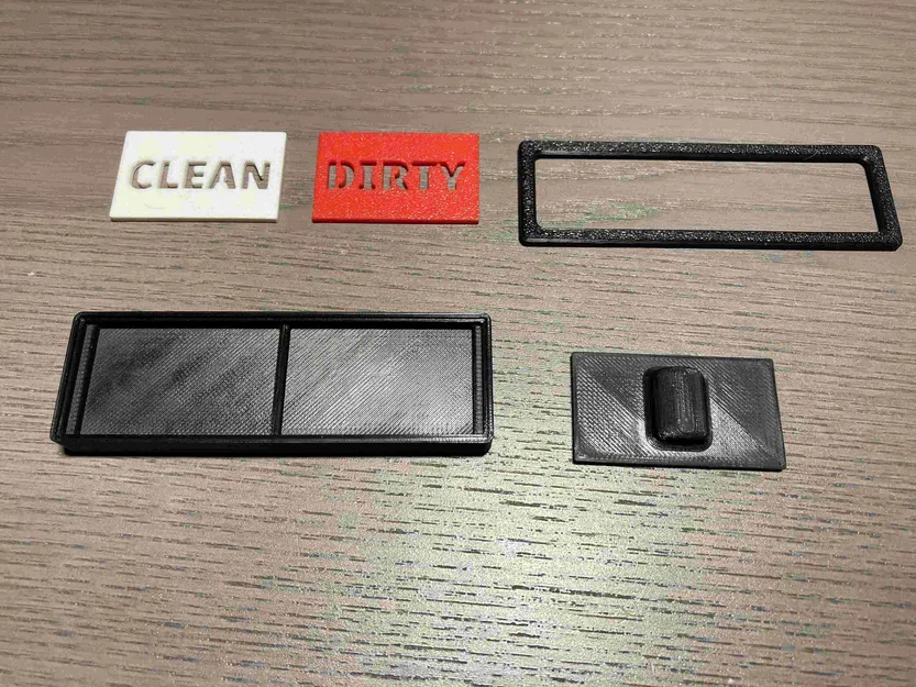 Bảng trượt báo sạch/bẩn cho máy rửa chén - Image 3