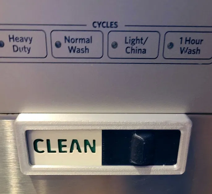 Bảng báo máy rửa chén sạch/bẩn dạng trượt – đế nghiêng & phẳng - Image 2