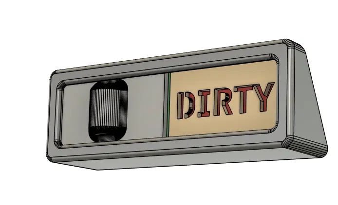 Bảng báo máy rửa chén sạch/bẩn dạng trượt – đế nghiêng & phẳng - Image 3