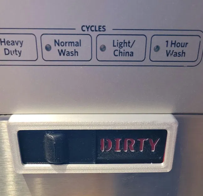 Bảng báo máy rửa chén sạch/bẩn dạng trượt – đế nghiêng & phẳng - Image 4