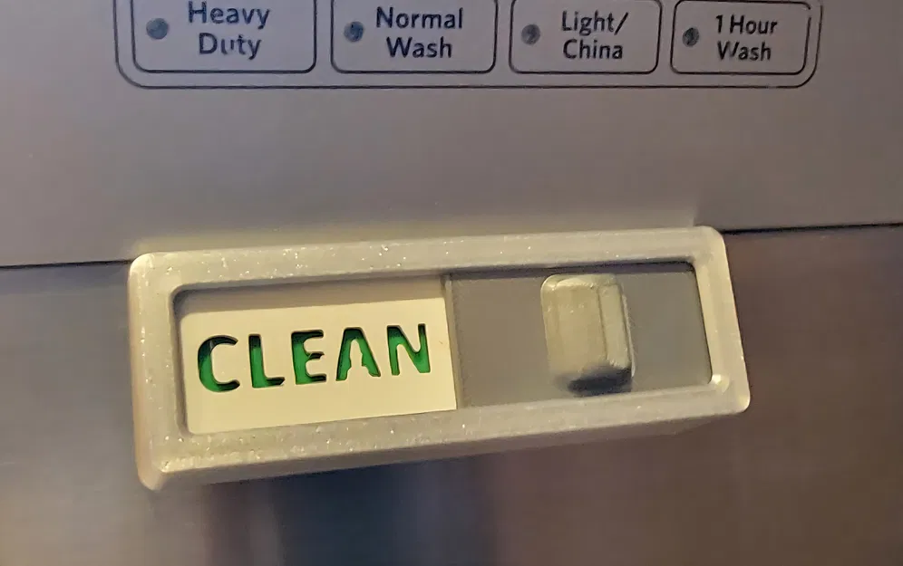 Bảng báo máy rửa chén sạch/bẩn dạng trượt – đế nghiêng & phẳng - Image 8