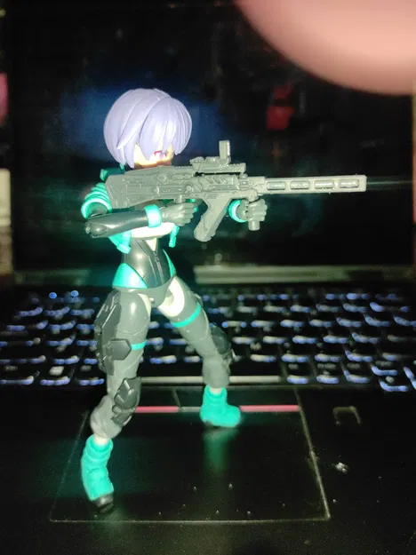 Súng trường sci-fi kiểu KRISS VECTOR cho 30MS (in SLA) - Image 2