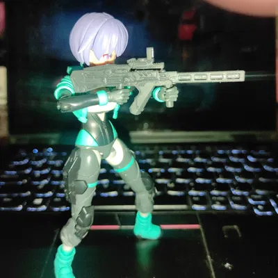 Súng trường sci-fi kiểu KRISS VECTOR cho 30MS (in SLA)