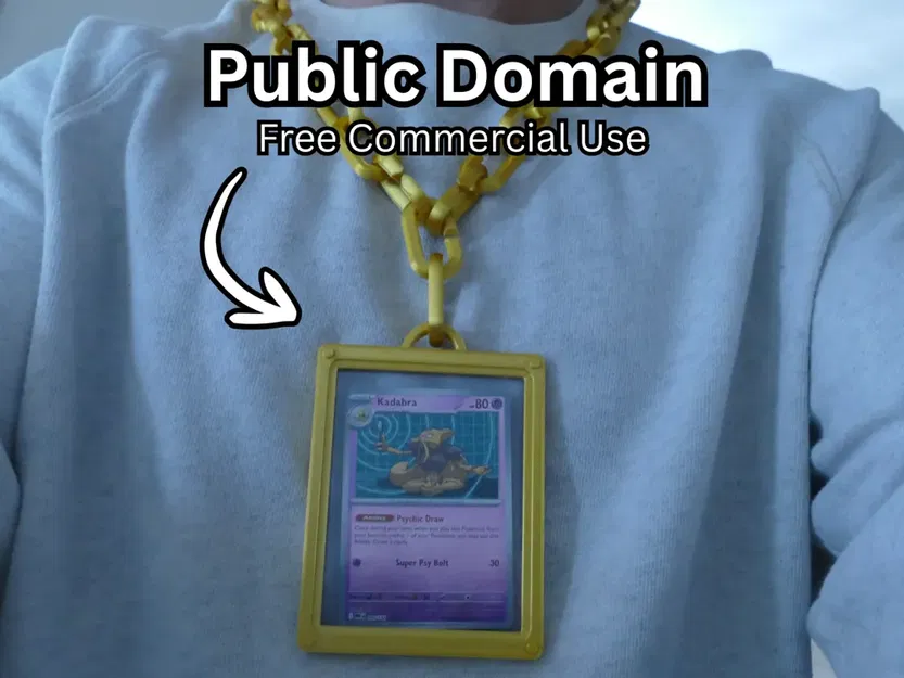 Pokemon Top Loader Hype Chain – Dây chain trưng bày top loader in 3D - Image 1