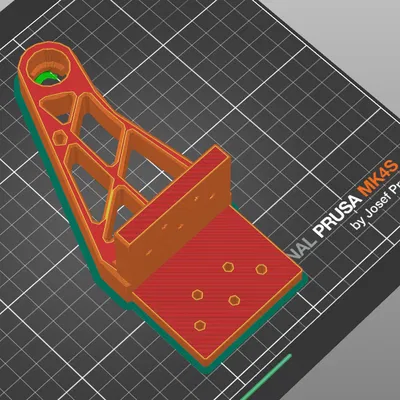 Giá đỡ spool gắn vào chân bàn IKEA LACK