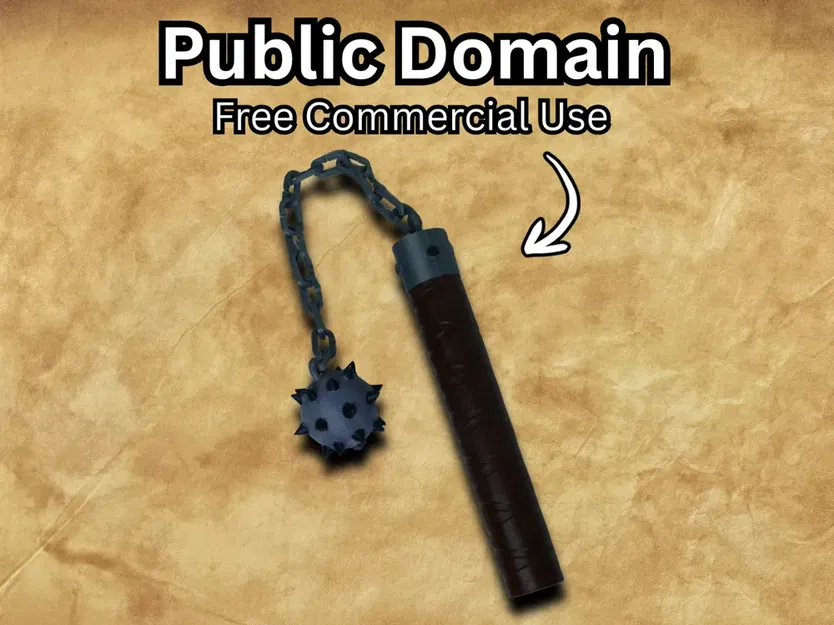 Prop Chùy Xích Trung Cổ – Mẫu Trưng Bày / Cosplay - Image 1