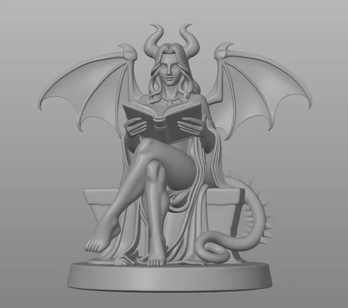 Succubus Hechicera Sentada - Bibliotecaria Infernal (Nữ thủ thư địa ngục) - Image 2