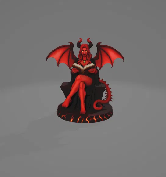 Succubus Hechicera Sentada - Bibliotecaria Infernal (Nữ thủ thư địa ngục) - Image 3