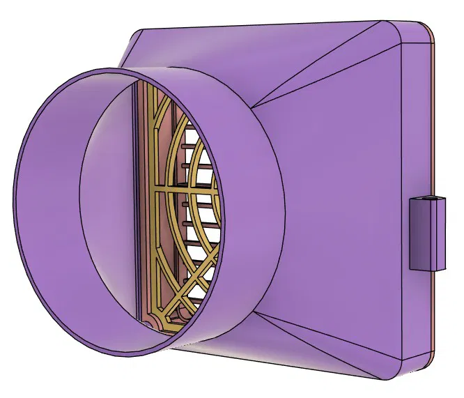 Đầu hút khói (Smoke Extractor Head) cho ống gió nhôm mềm - Image 1