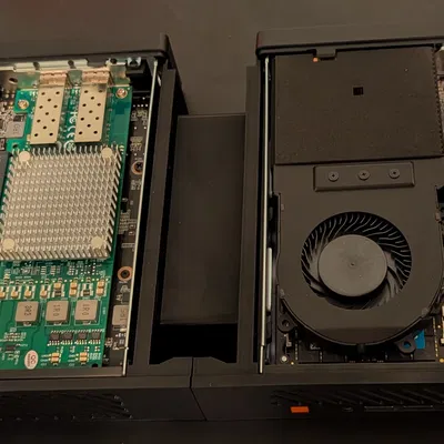 Minisforum MS-A2 & Mac Mini M2: bộ gá rack 1U (remix cứng hơn, mặt trước gọn)