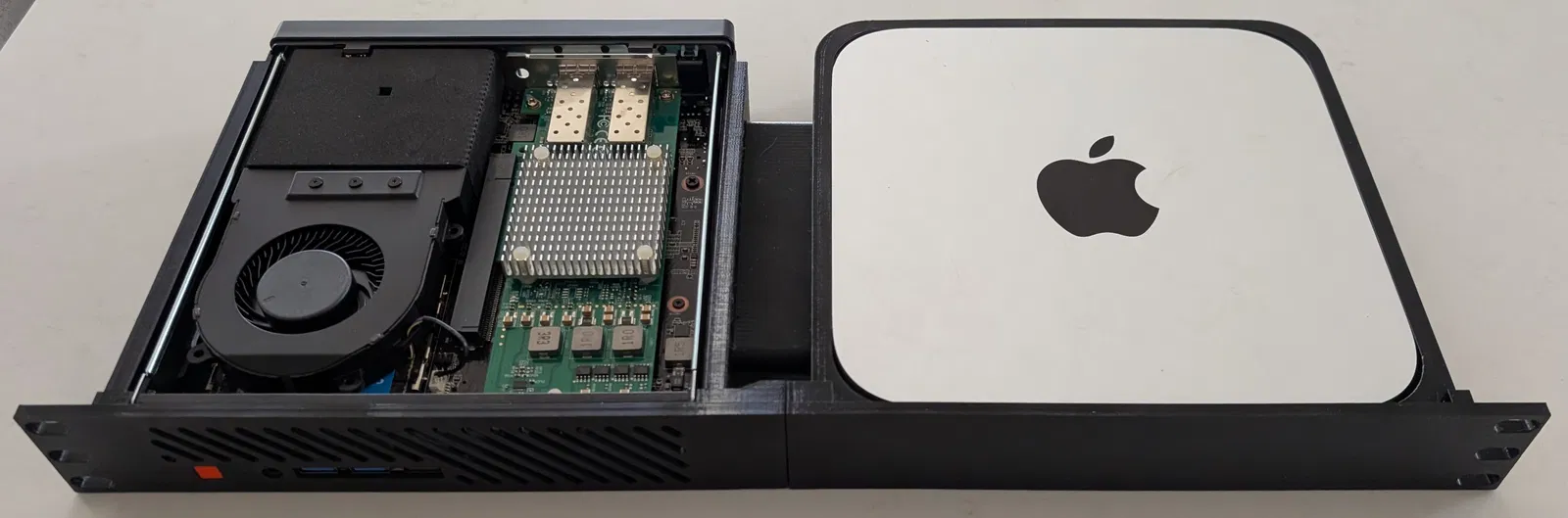 Minisforum MS-A2 & Mac Mini M2: bộ gá rack 1U (remix cứng hơn, mặt trước gọn) - Image 3