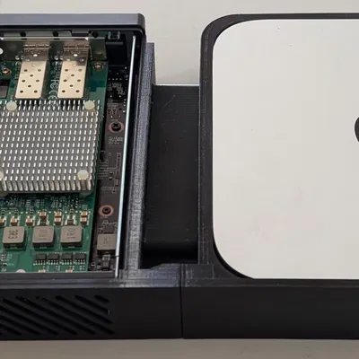 Minisforum MS-A2 & Mac Mini M2: bộ gá rack 1U (remix cứng hơn, mặt trước gọn)