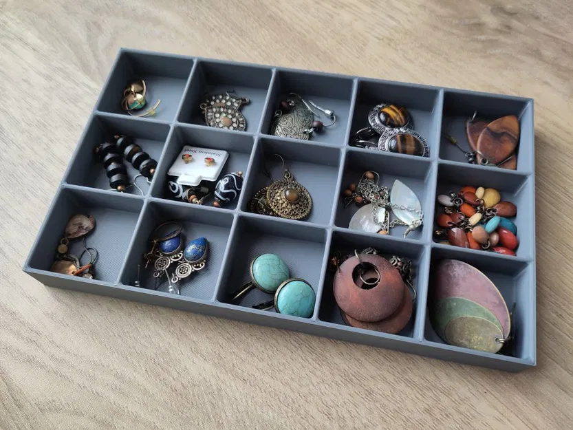 Hộp organizer lưu trữ bông tai hoặc các món/chi tiết nhỏ khác - Image 1