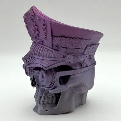 Enforcer of the Afterlife – Tượng Skull Bộ Xương Cybernetic In 3D