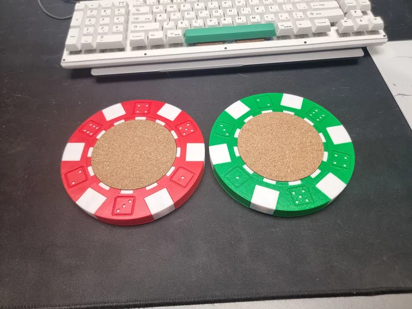 Đế lót ly Poker Chip (Poker Chip Coaster) - Image 1