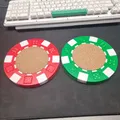 Đế lót ly Poker Chip (Poker Chip Coaster) - Thumbnail 1