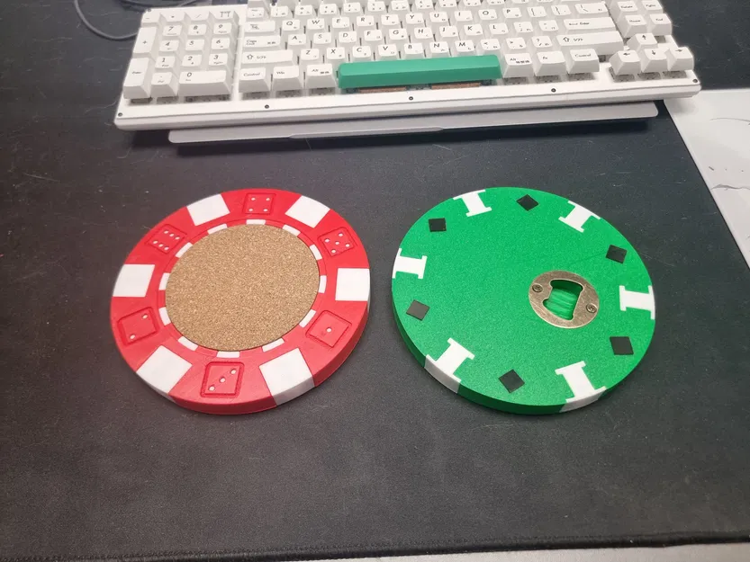 Đế lót ly Poker Chip (Poker Chip Coaster) - Image 2