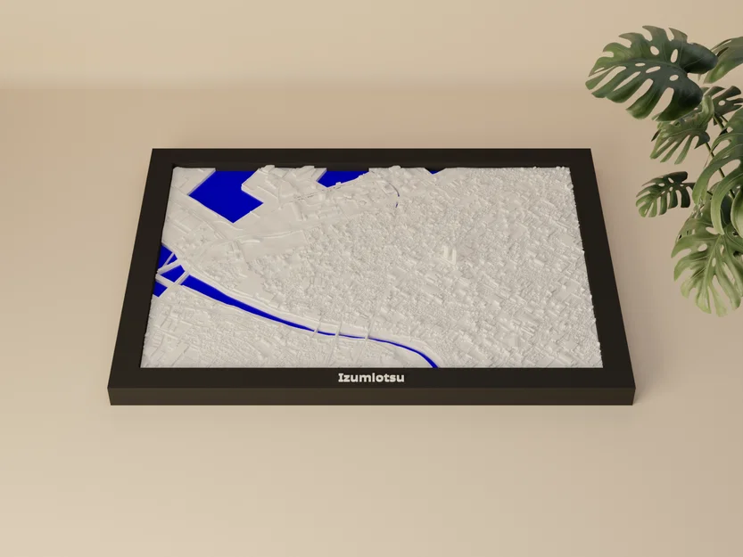 Izumiotsu, Nhật Bản - Mô hình thu nhỏ 3D - Image 3