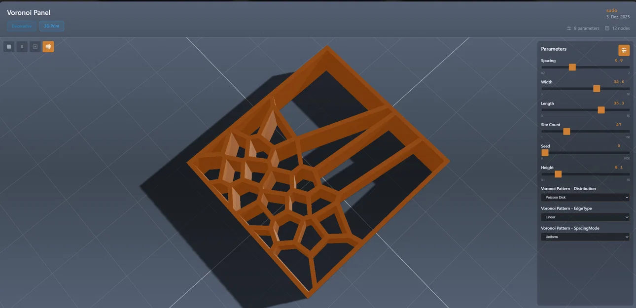Parametric Voronoi Panel (Tấm panel Voronoi tham số) - Image 2