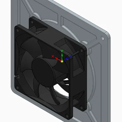 Adapter quạt 80mm canh giữa lên lỗ case 140mm