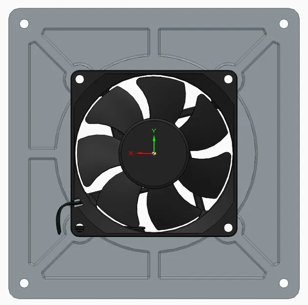 Adapter quạt 80mm canh giữa lên lỗ case 140mm - Image 3