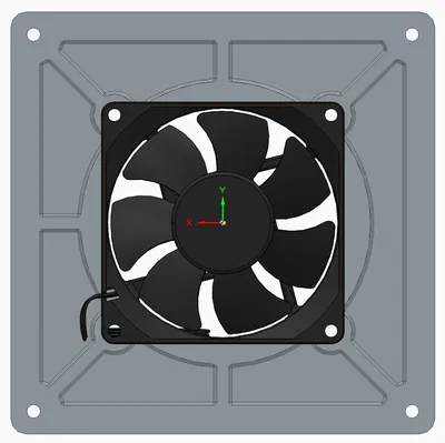 Adapter quạt 80mm canh giữa lên lỗ case 140mm