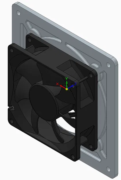 Adapter canh giữa quạt 80mm lên lỗ case 120mm - Image 1