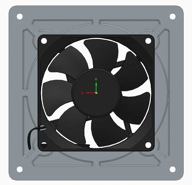 Adapter canh giữa quạt 80mm lên lỗ case 120mm - Image 3