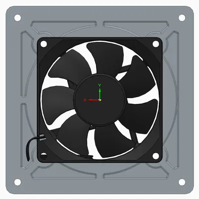 Adapter canh giữa quạt 80mm lên lỗ case 120mm