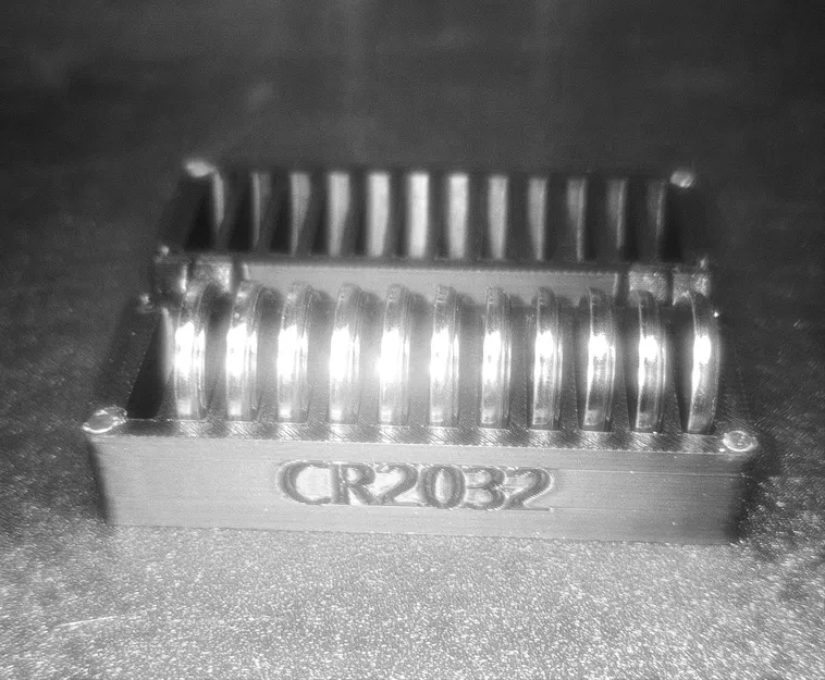 Hộp đựng pin Coin Cell tham số (Parametric Coin Cell Battery Case) - Image 1