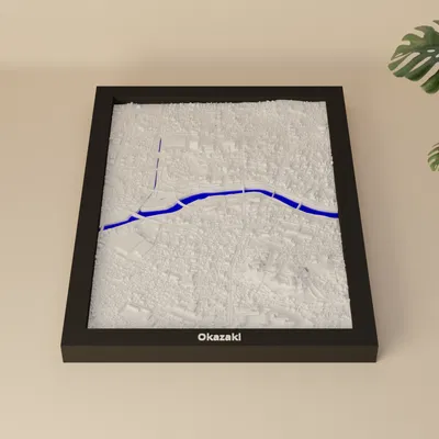 Okazaki, Nhật Bản - Mô hình thu nhỏ 3D