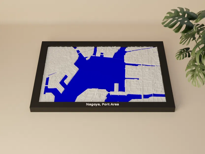 Nagoya, Khu vực Cảng, Nhật Bản - Mô hình thu nhỏ 3D - Image 2