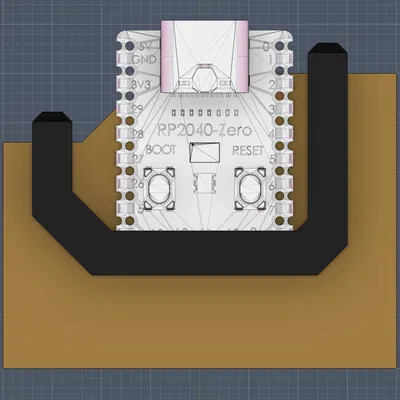 Giá đỡ RP2040 Zero cho tay cầm SNES (Snes 2040 Zero Holder)
