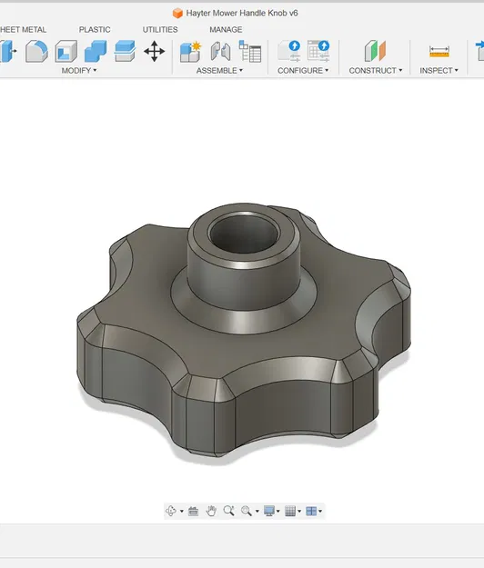 Mower Handwheel - Đai ốc tay vặn cho máy cắt cỏ Hayter - Image 1