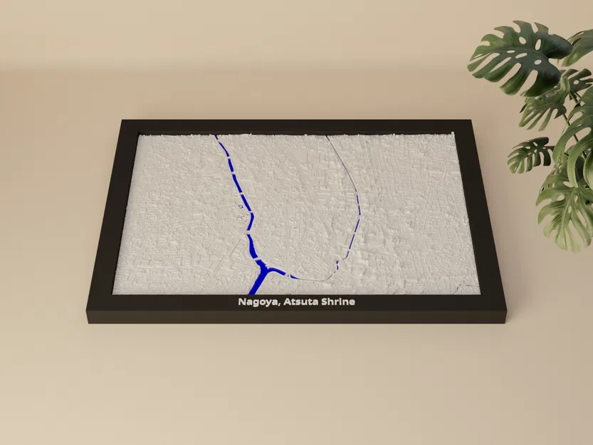 Nagoya, Đền Atsuta, Nhật Bản - Mô hình thu nhỏ 3D địa hình - Image 2