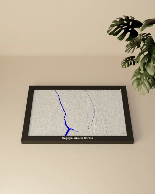 Nagoya, Đền Atsuta, Nhật Bản - Mô hình thu nhỏ 3D địa hình - Image 3