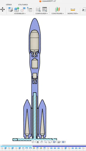 Tên lửa Ariane 6 (ESA) – mô hình tỉ lệ 1:200 - Image 2