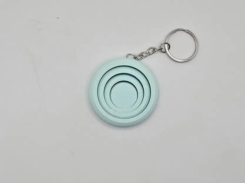 Móc Khóa Gyro Fidget 4 Vòng (Remix) – 4 Ring Gyro Fidget Kecyhain - Image 1