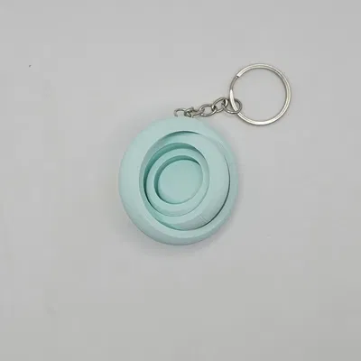 Móc Khóa Gyro Fidget 4 Vòng (Remix) – 4 Ring Gyro Fidget Kecyhain