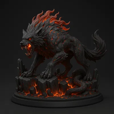 Carcharoth – Největší Vlk Morgotha (Mini fantasy in 3D)