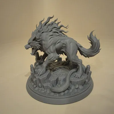 Carcharoth – Největší Vlk Morgotha (Mini fantasy in 3D)