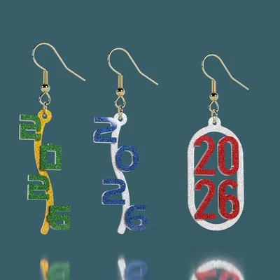 Bông tai, mặt dây và móc khóa Năm Mới 2026