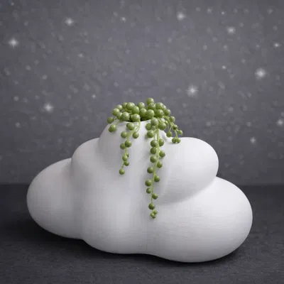 Cloud Vase – Chậu/Bình in 3D tối giản hiện đại hình mây, in nhanh không cần support