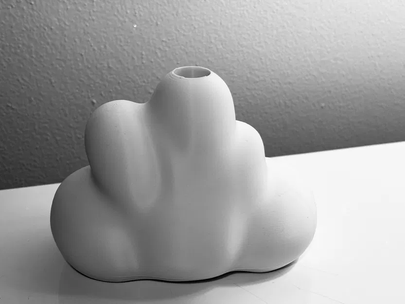 Cloud Vase – Chậu/Bình in 3D tối giản hiện đại hình mây, in nhanh không cần support - Image 7