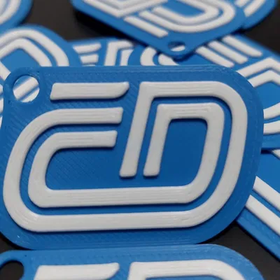 ČD klíčenka / ČD keychain – Móc khóa logo České dráhy (in 3D)